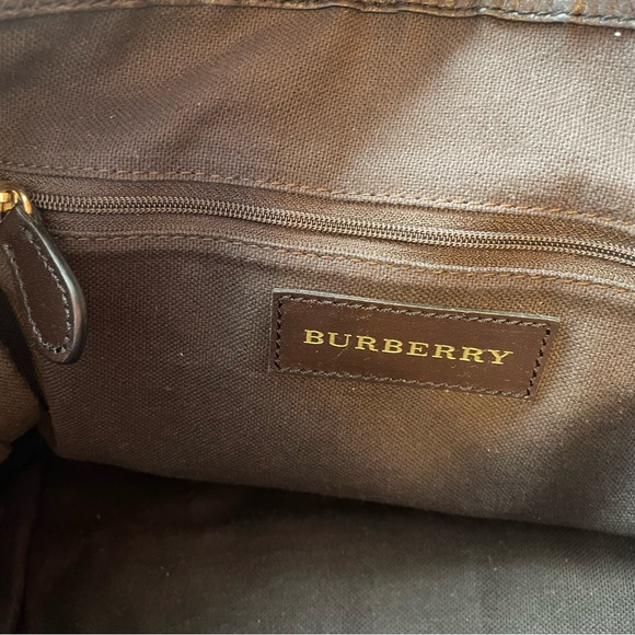 Burberry Haymarket Gladstone tote shoulder bag - Picture 3 of 16